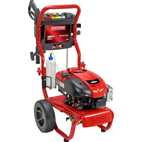 Start the engine, then squeeze and hold the spray-gun trigger until there is a constant, steady stream of water. . Craftsman 2800 psi pressure washer manual